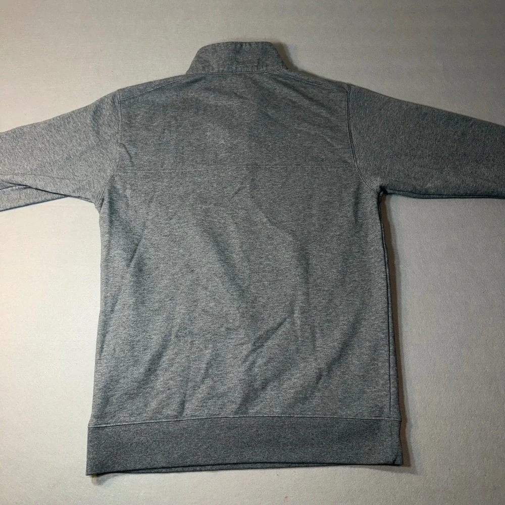 Columbia Mens Outdoor Quarter‎ Zip Cotton Blend Pullover Grey Medium
